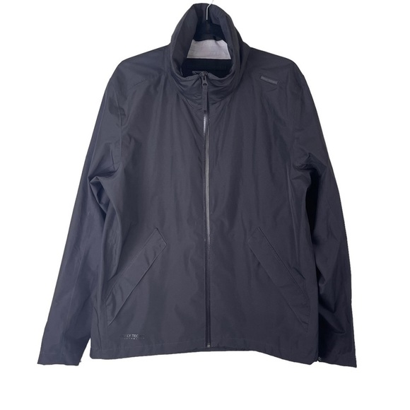 Helly Hansen Black Windbreaker Rain  Jacket - Picture 3 of 6